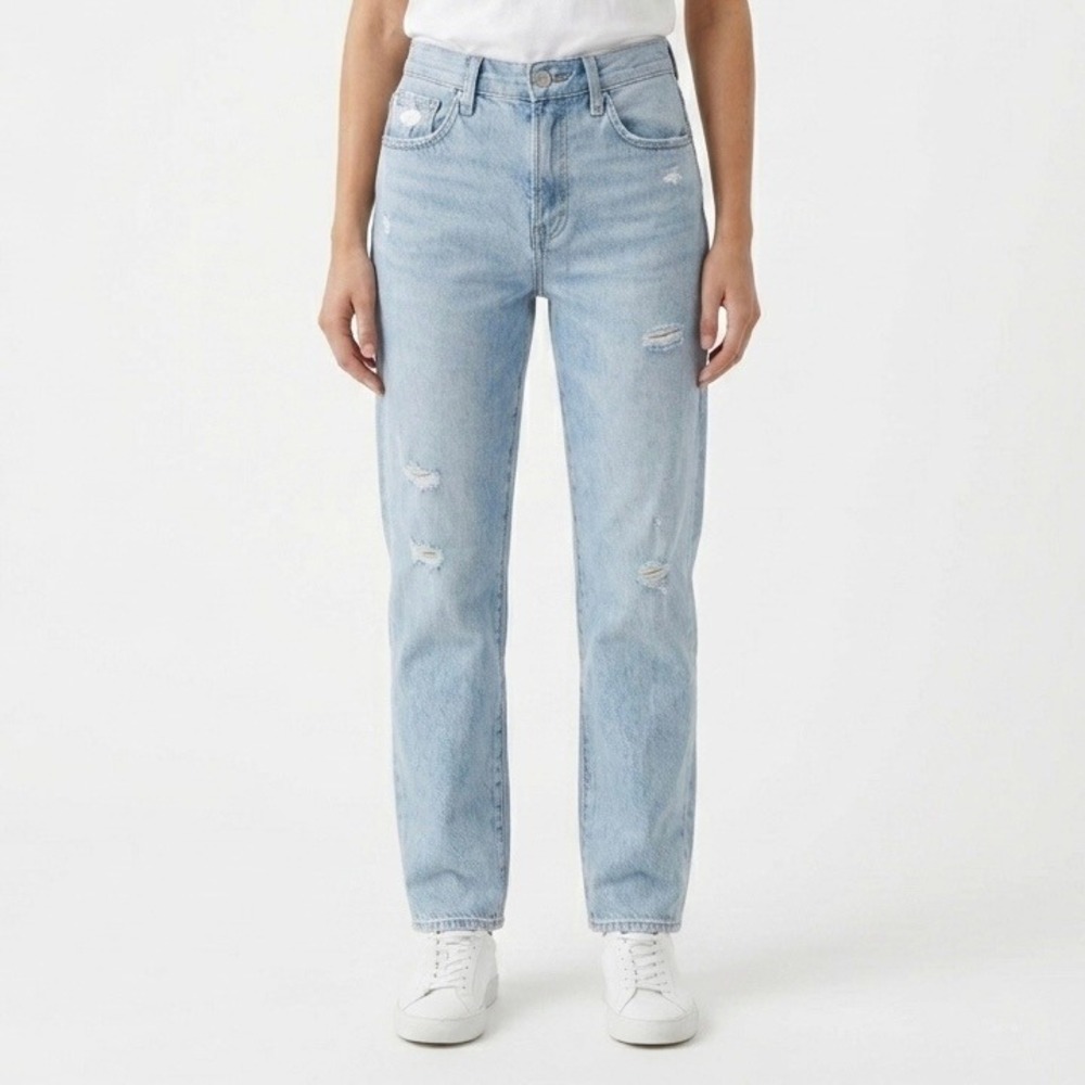 PISTOLA Lana High Rise Crop Wide Leg Jeans Kelsey Light Wash Women Size 26 Denim